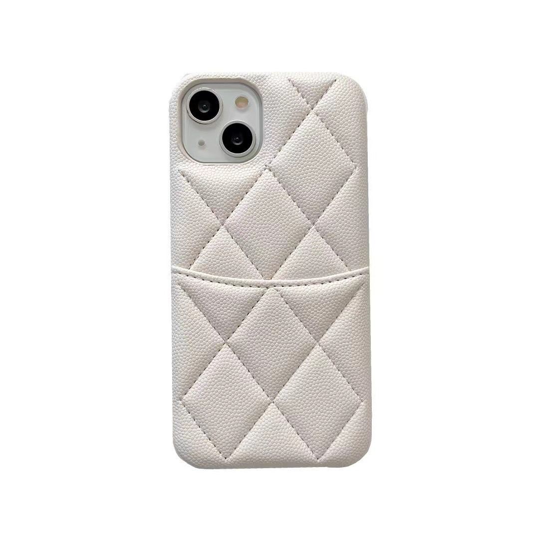 Black Leather Card Holder Case For Iphone 15 14 13 12 11 Series_voghion.com