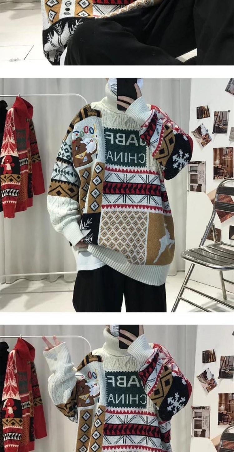 Herren Rollkragenpullover Strickpullover Für Herbst Und Winter_voghion.com