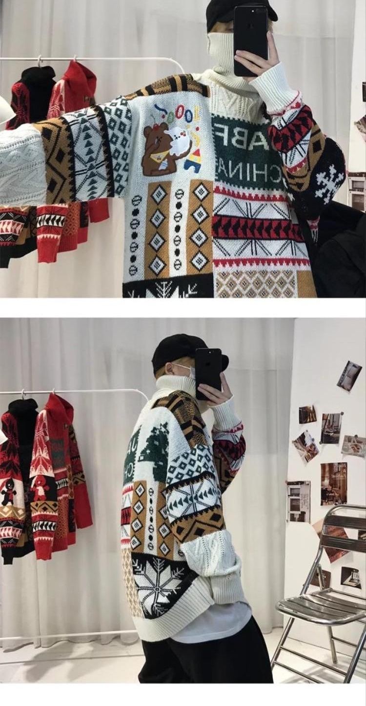 Herren Rollkragenpullover Strickpullover Für Herbst Und Winter_voghion.com