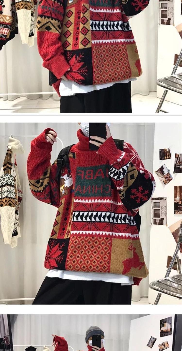 Herren Rollkragenpullover Strickpullover Für Herbst Und Winter_voghion.com