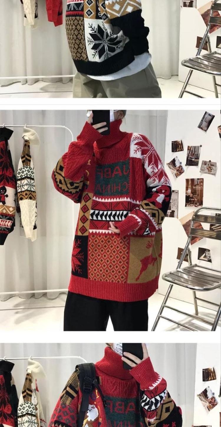 Herren Rollkragenpullover Strickpullover Für Herbst Und Winter_voghion.com