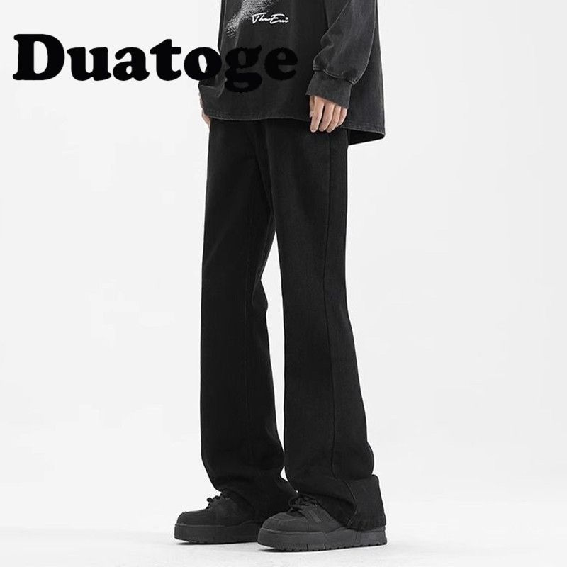 Weird Beast Micro-Pull-Jeans für Herren, allmählicher Wechsel der Freizeit, gerade, schmal, Herbst und Winter, amerikanische High-Street-Trendhose für Herren_voghion.com